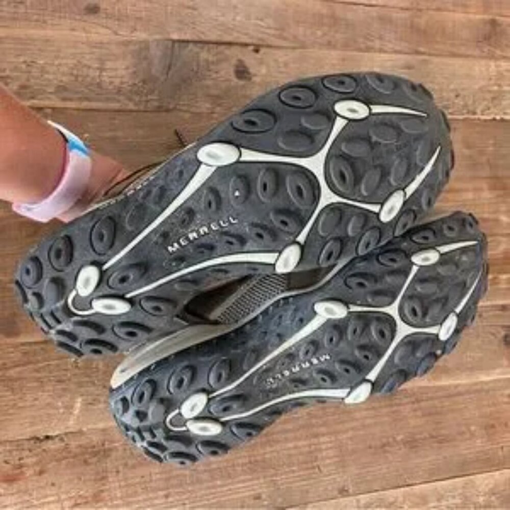 MERRELL Hiking Shoes Waterproof Shoes Women’s Payette Shoes Olive Size 9 - Picture 4 of 10